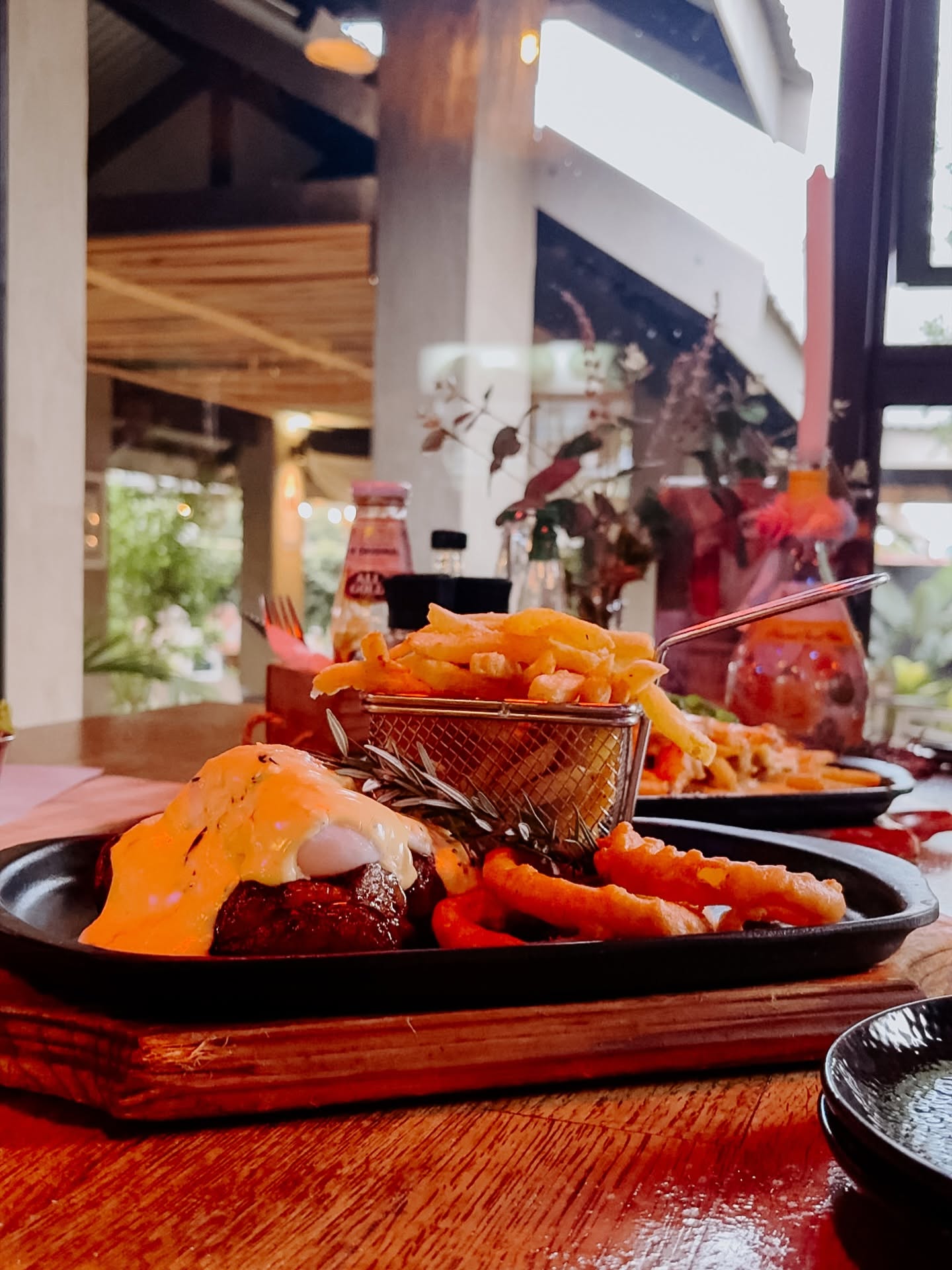 A generous casual meal served at Café Crust